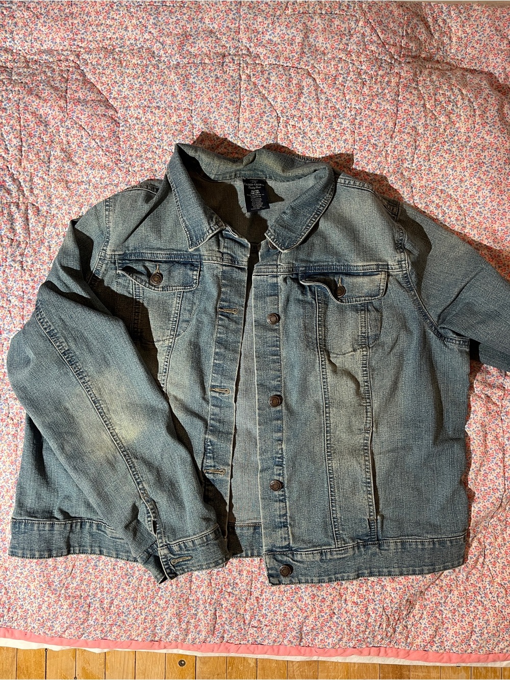 Faded Glory Washed Blue Denim Jacket